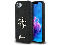 Guess Fixed Glitter Big 4G case for iPhone 16e - black Guess Fixed Glitter Big 4G case for iPhone 16e - black