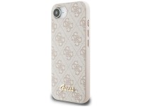 Capa MagSafe para iPhone 16e com logo Guess 4G Script - Rosa Capa MagSafe para iPhone 16e com logo Guess 4G Script - Rosa