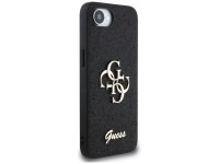 Guess Fixed Glitter Big 4G case for iPhone 16e - black Guess Fixed Glitter Big 4G case for iPhone 16e - black