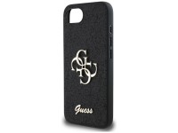 Guess Fixed Glitter Big 4G case for iPhone 16e - black Guess Fixed Glitter Big 4G case for iPhone 16e - black