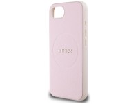 Capa Guess Granulada com Anel e MagSafe para iPhone 16e - Rosa Capa Guess Granulada com Anel e MagSafe para iPhone 16e - Rosa