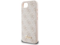 Capa MagSafe para iPhone 16e com logo Guess 4G Script - Rosa Capa MagSafe para iPhone 16e com logo Guess 4G Script - Rosa
