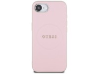 Capa Guess Granulada com Anel e MagSafe para iPhone 16e - Rosa Capa Guess Granulada com Anel e MagSafe para iPhone 16e - Rosa