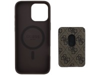 Guess 4G Stripes case with Magsafe wallet for iPhone 16 Pro Max brown Guess 4G Stripes case with Magsafe wallet for iPhone 16 Pro Max brown