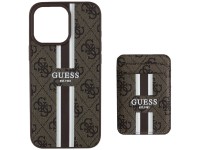 Guess 4G Stripes case with Magsafe wallet for iPhone 16 Pro Max brown Guess 4G Stripes case with Magsafe wallet for iPhone 16 Pro Max brown