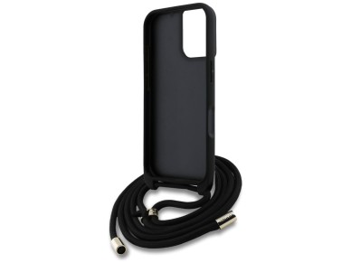 Guess 4G Big Logo Cord Stap Crossbody Case for iPhone 16 Plus Black Guess 4G Big Logo Cord Stap Crossbody Case for iPhone 16 Plus Black