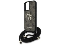 Guess 4G Big Logo Cord Stap Crossbody Case for iPhone 16 Plus Brown Guess 4G Big Logo Cord Stap Crossbody Case for iPhone 16 Plus Brown