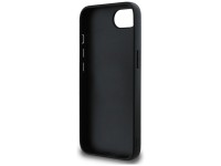 Funda Guess PU Grained 4G con logo metálico para iPhone 16e - negra Funda Guess PU Grained 4G con logo metálico para iPhone 16e - negra