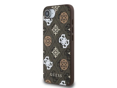 Funda Guess PU 4G Peony con MagSafe para iPhone 16e - marrón Funda Guess PU 4G Peony con MagSafe para iPhone 16e - marrón