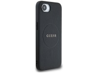Guess PU Grained Classic Logo case with MagSafe for iPhone 16e - black