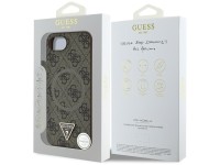Guess 4G Ring Triangle Logo MagSafe iPhone 16e Case - Brown Guess 4G Ring Triangle Logo MagSafe iPhone 16e Case - Brown
