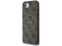 Guess 4G Ring Classic Logo MagSafe iPhone 16e Case - Brown