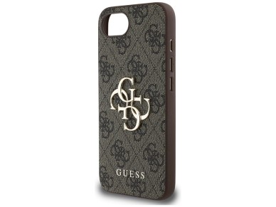 Capa Guess 4G com logo grande para iPhone 16e - Marrom Capa Guess 4G com logo grande para iPhone 16e - Marrom