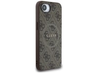 Guess 4G Ring Classic Logo MagSafe iPhone 16e Case - Brown