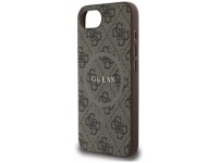 Guess 4G Ring Classic Logo MagSafe iPhone 16e Case - Brown