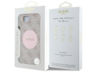 Guess 4G Circle Classic Logo MagSafe case for iPhone 16e - pink Guess 4G Circle Classic Logo MagSafe case for iPhone 16e - pink