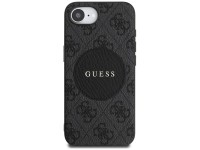 Capa Guess 4G Circle Classic Logo MagSafe para iPhone 16e - preta Capa Guess 4G Circle Classic Logo MagSafe para iPhone 16e - preta