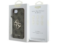 Capa Guess 4G com logo grande para iPhone 16e - Marrom Capa Guess 4G com logo grande para iPhone 16e - Marrom