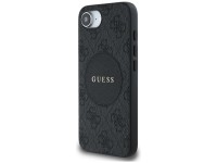 Capa Guess 4G Circle Classic Logo MagSafe para iPhone 16e - preta Capa Guess 4G Circle Classic Logo MagSafe para iPhone 16e - preta