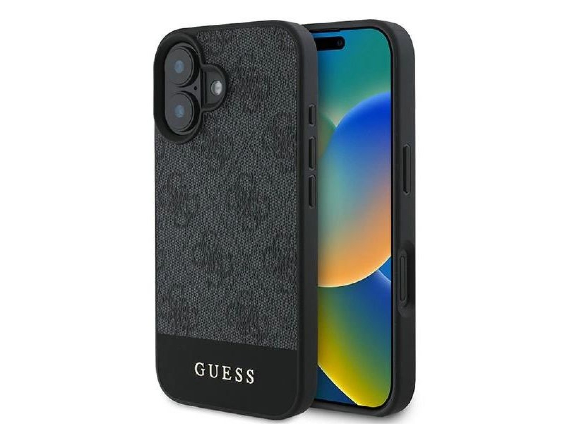Guess 4G Bottom Stripe Case for iPhone 16 Plus 6.7