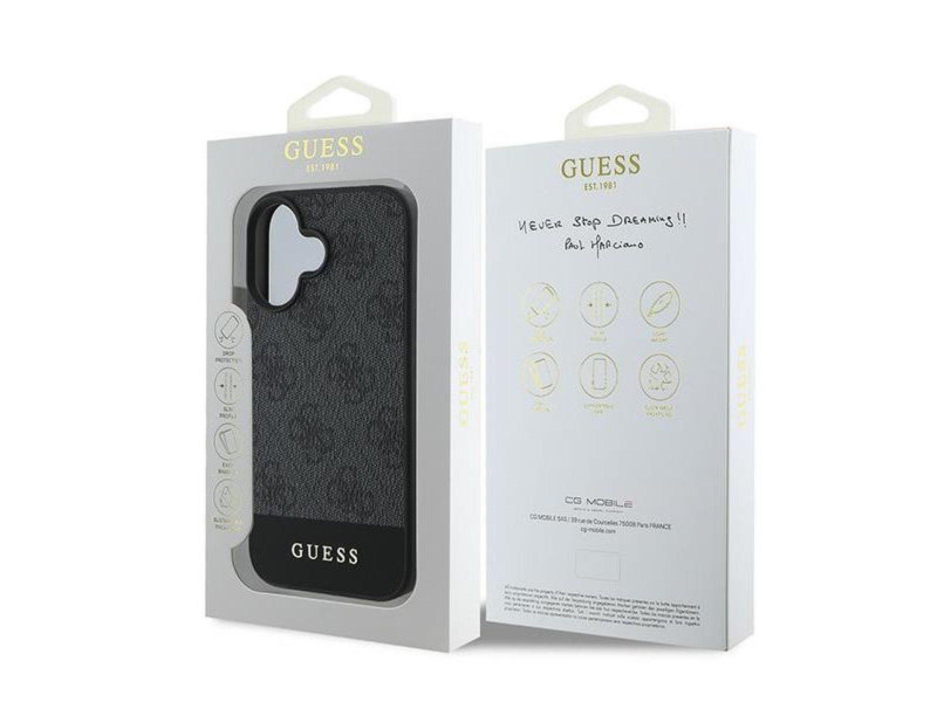 Guess 4G Bottom Stripe Case for iPhone 16 Plus 6.7