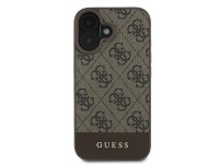 Funda Guess 4G con franja inferior para iPhone 16 Plus de 6,7" - Marrón Funda Guess 4G con franja inferior para iPhone 16 Plus de 6,7" - Marrón