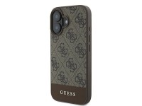 Funda Guess 4G con franja inferior para iPhone 16 Plus de 6,7" - Marrón Funda Guess 4G con franja inferior para iPhone 16 Plus de 6,7" - Marrón
