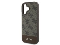 Funda Guess 4G con franja inferior para iPhone 16 Plus de 6,7" - Marrón Funda Guess 4G con franja inferior para iPhone 16 Plus de 6,7" - Marrón