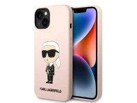 Capa rígida Karl Lagerfeld KLHCP14MSNIKBCP para iPhone 14 Plus 6.7" rosa/rosa de silicone Ikonik Capa rígida Karl Lagerfeld KLHCP14MSNIKBCP para iPhone 14 Plus 6.7" rosa/rosa de silicone Ikonik