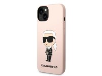 Capa rígida Karl Lagerfeld KLHCP14MSNIKBCP para iPhone 14 Plus 6.7" rosa/rosa de silicone Ikonik Capa rígida Karl Lagerfeld KLHCP14MSNIKBCP para iPhone 14 Plus 6.7" rosa/rosa de silicone Ikonik
