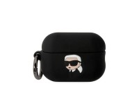 Karl Lagerfeld KLAP2RUNIKK AirPods Pro 2 cover black/black Silicone Karl Head 3D Karl Lagerfeld KLAP2RUNIKK AirPods Pro 2 cover black/black Silicone Karl Head 3D