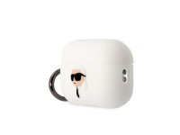 Karl Lagerfeld KLAP2RUNIKH AirPods Pro 2 cover white/white Silicone Karl Head 3D Karl Lagerfeld KLAP2RUNIKH AirPods Pro 2 cover white/white Silicone Karl Head 3D
