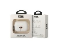 Karl Lagerfeld KLAP2RUNIKH AirPods Pro 2 cover white/white Silicone Karl Head 3D Karl Lagerfeld KLAP2RUNIKH AirPods Pro 2 cover white/white Silicone Karl Head 3D
