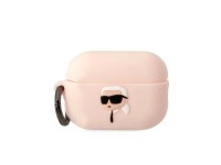 Karl Lagerfeld KLAP2RUNIKP AirPods Pro 2 cover pink/pink Silicone Karl Head 3D Karl Lagerfeld KLAP2RUNIKP AirPods Pro 2 cover pink/pink Silicone Karl Head 3D
