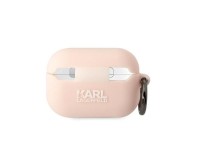 Karl Lagerfeld KLAP2RUNIKP AirPods Pro 2 cover pink/pink Silicone Karl Head 3D Karl Lagerfeld KLAP2RUNIKP AirPods Pro 2 cover pink/pink Silicone Karl Head 3D