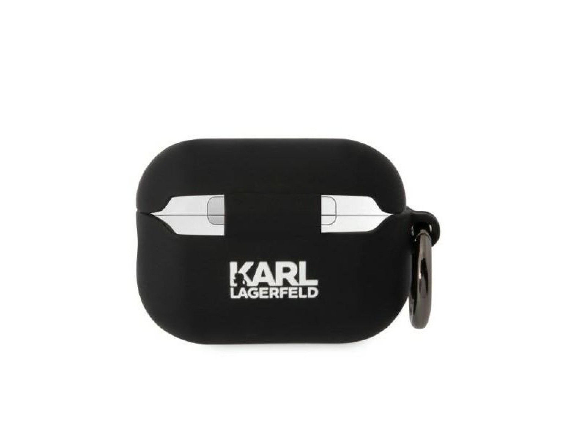 Karl Lagerfeld KLAP2RUNCHK AirPods Pro 2 cover black/black Silicone Choupette Head 3D