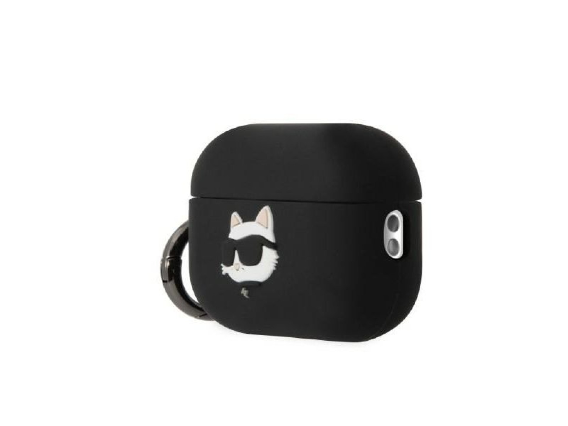 Karl Lagerfeld KLAP2RUNCHK AirPods Pro 2 cover black/black Silicone Choupette Head 3D