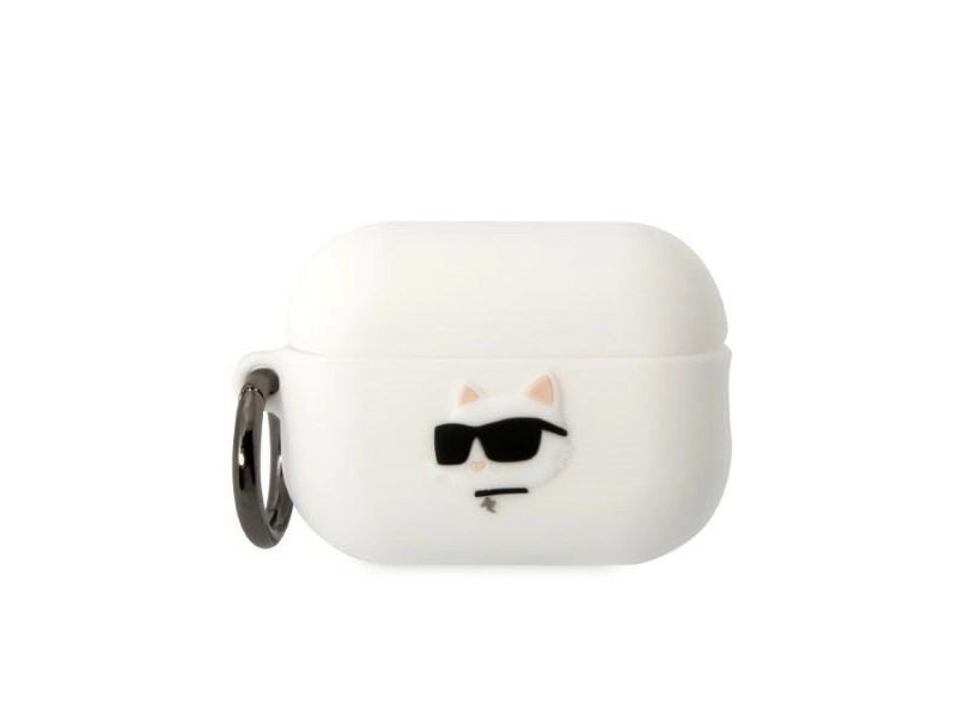 Karl Lagerfeld KLAP2RUNCHH AirPods Pro 2 cover white/white Silicone Choupette Head 3D