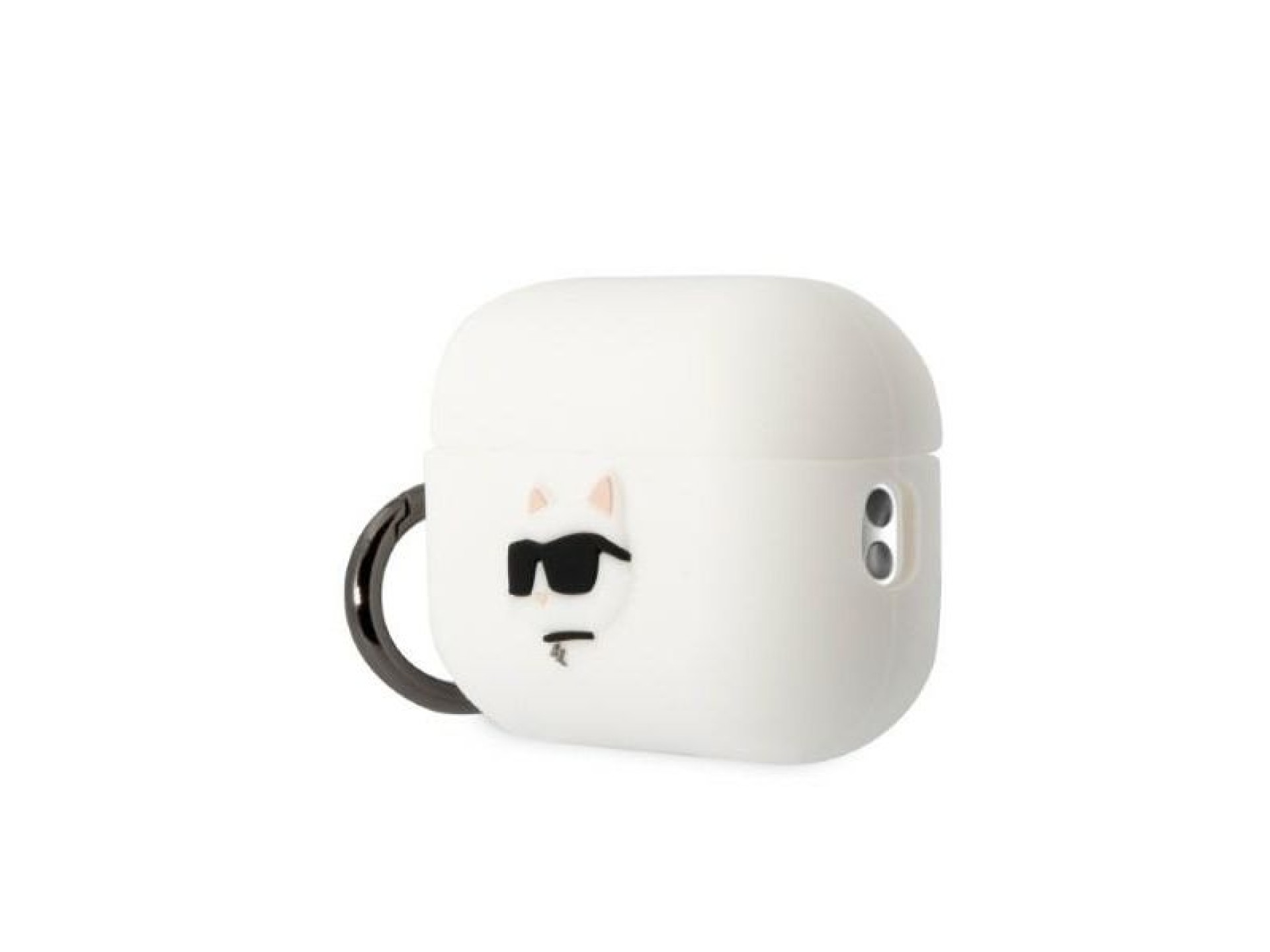 Karl Lagerfeld KLAP2RUNCHH AirPods Pro 2 cover white/white Silicone Choupette Head 3D