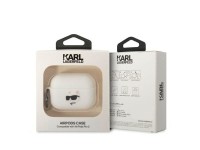 Karl Lagerfeld KLAP2RUNCHH AirPods Pro 2 cover white/white Silicone Choupette Head 3D Karl Lagerfeld KLAP2RUNCHH AirPods Pro 2 cover white/white Silicone Choupette Head 3D