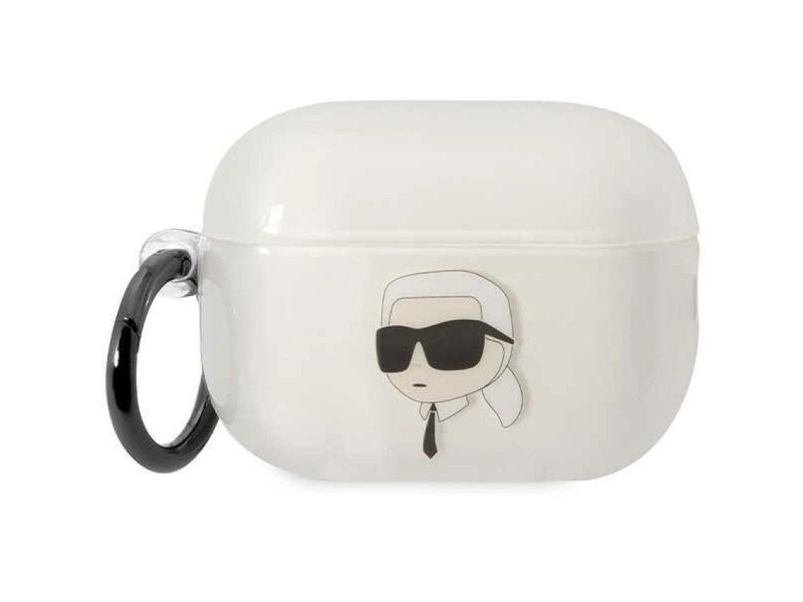 Karl Lagerfeld KLAP2HNIKTCT Capa transparente para AirPods Pro 2 Ikonik Karl Lagerfeld
