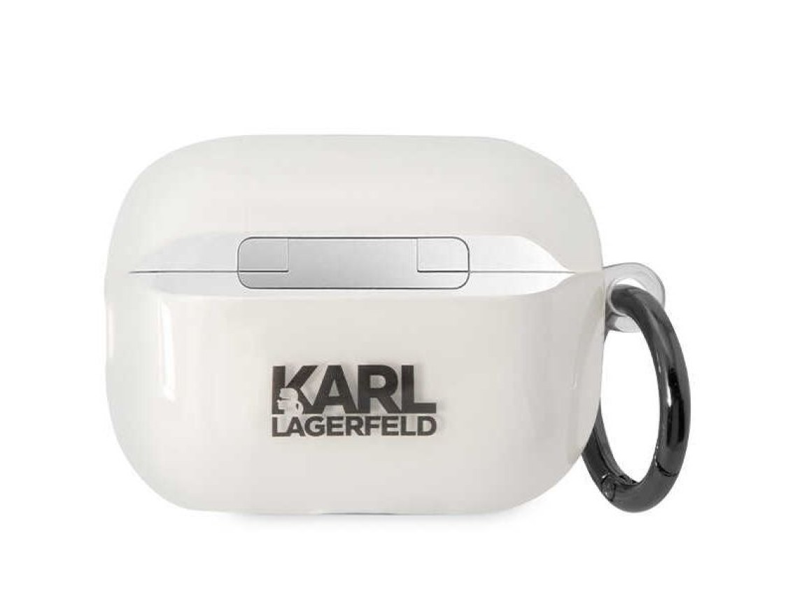 Karl Lagerfeld KLAP2HNIKTCT Capa transparente para AirPods Pro 2 Ikonik Karl Lagerfeld