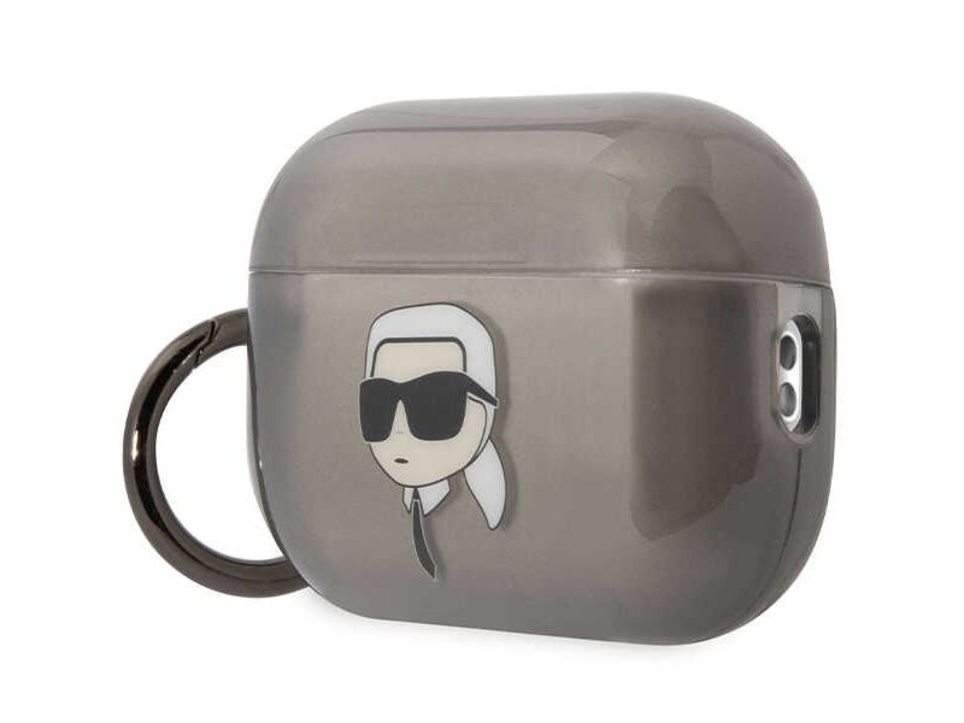 Capa para AirPods Pro 2 Karl Lagerfeld KKLAP2HNIKTCK preta/preta Ikonik Karl Lagerfeld