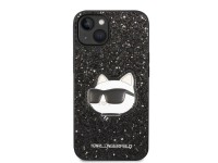 Karl Lagerfeld KLHCP14MG2CPK iPhone 14 Plus 6.7" negro/negro carcasa rígida Glitter Choupette Patch Karl Lagerfeld KLHCP14MG2CPK iPhone 14 Plus 6.7" negro/negro carcasa rígida Glitter Choupette Patch