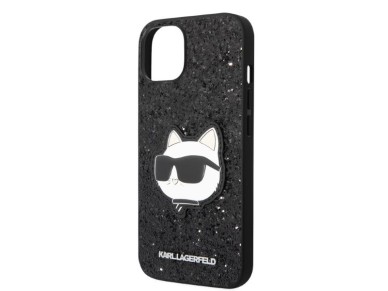Karl Lagerfeld KLHCP14MG2CPK iPhone 14 Plus 6.7" negro/negro carcasa rígida Glitter Choupette Patch Karl Lagerfeld KLHCP14MG2CPK iPhone 14 Plus 6.7" negro/negro carcasa rígida Glitter Choupette Patch