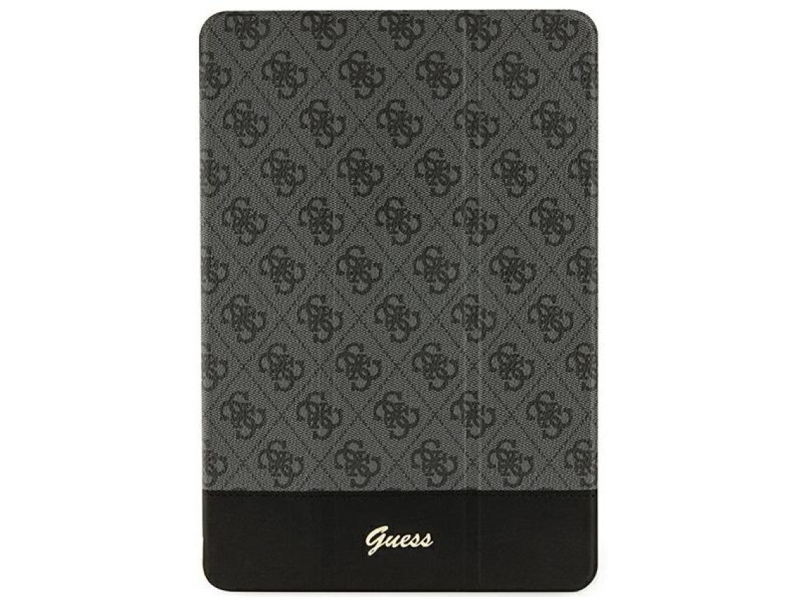 Capa Guess 4G Stripe Allover para iPad de 10,2" - preta