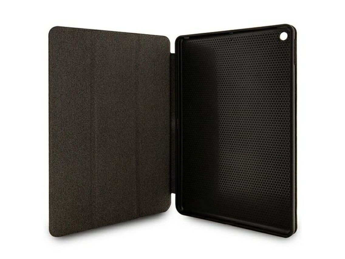 Capa Guess 4G Stripe Allover para iPad de 10,2" - preta