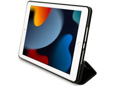 Funda Guess 4G Stripe Allover para iPad de 10,2" - negra