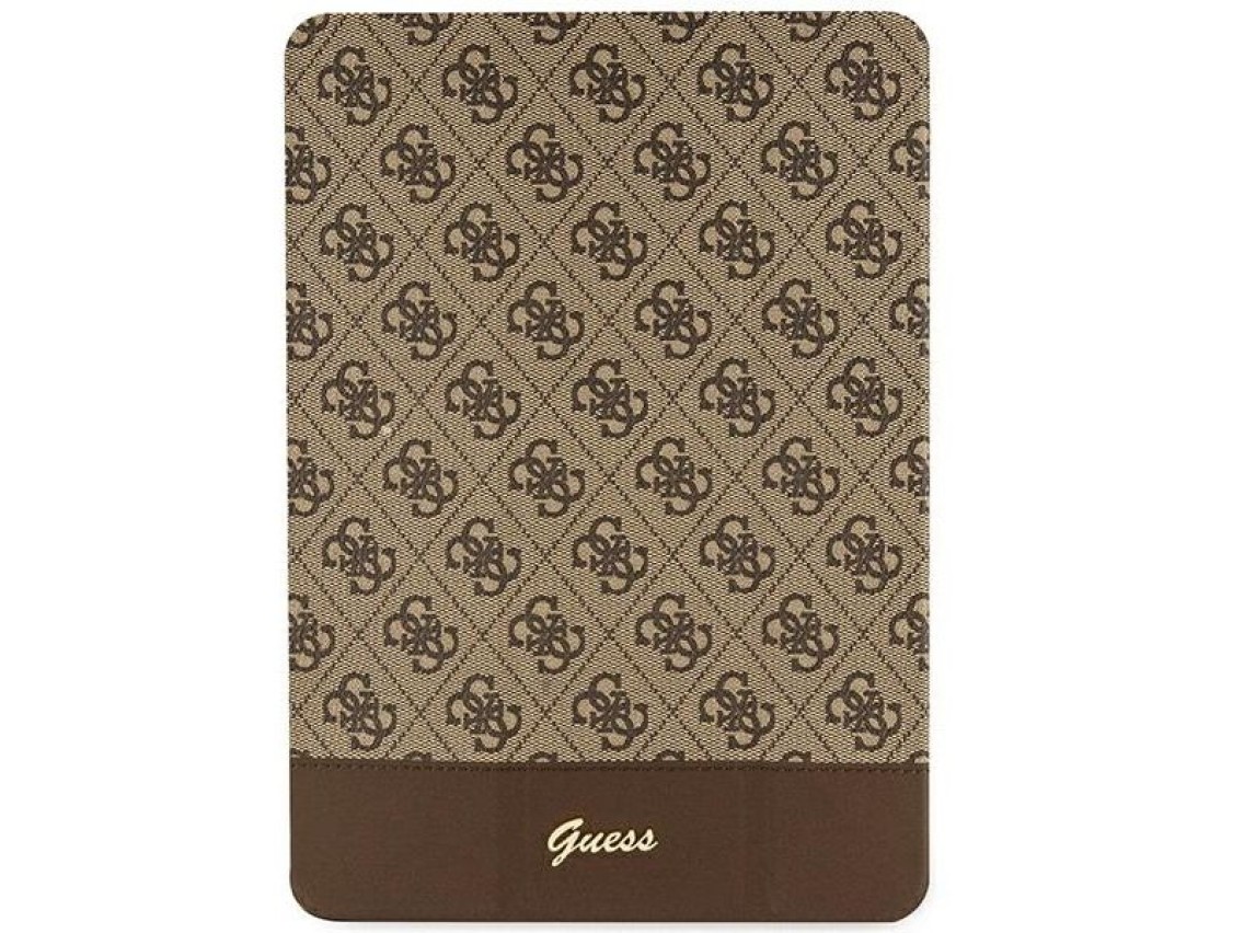 Guess 4G Stripe Allover case for iPad 10.2" - brown