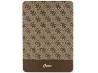 Capa Guess 4G Stripe Allover para iPad de 10,2" - marrom